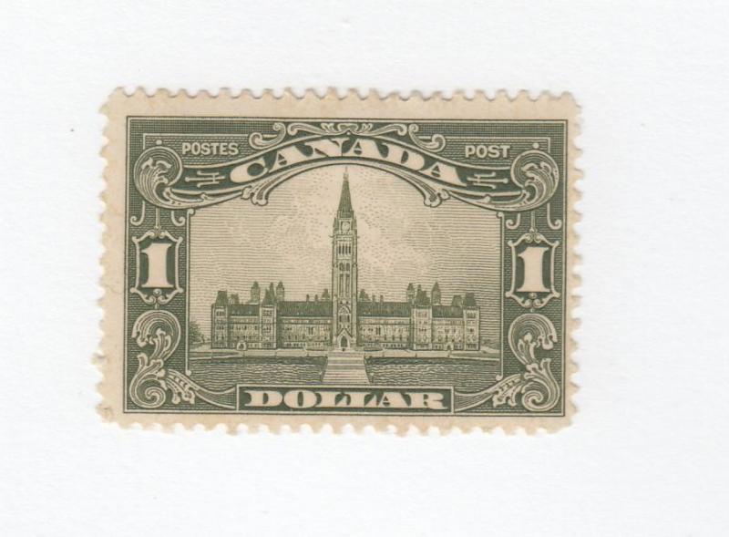 CANADA # 159 FVF-MLH $1 PARLIAMENT BUILDINGS CAT VALUE $250+