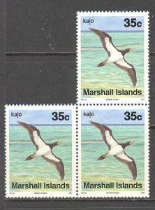 MARSHALL ISLANDS Sc# 358 MNH FVF 3Block Northern Pintail