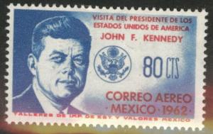 MEXICO Scott C262 MNH** 1962 JFK Kennedy airmail CV $1.75