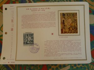 religious paintings Canavesio set of 5 FDC folder Monaco 1972 ref 46