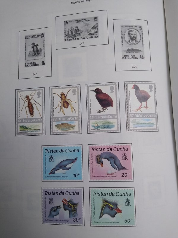 collection on pages Tristan da Cunha 1980-90 PT: CV $113