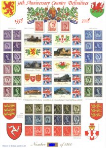 BC-166 History of Britain 22 2008 Country definitives no.321 sheet U/M