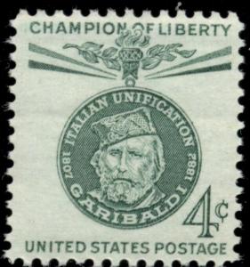 #1168, 4¢ GARIBALDI CHAMP. OF LIBERTY, LOT 400 MINT STAMPS SPICE YOUR MAILINGS