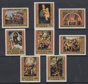 Niger Sc 614-621 MNH. 1983 Raphael Paintings, complete set of 8, fresh, VF