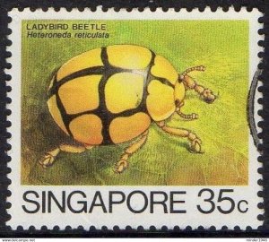 SINGAPORE 1985 QEII 35c Multicoloured, 'Insects' SG496 FU