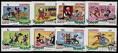 Lesotho 412-9 MNH Disney, Christmas, Pluto, Mickey