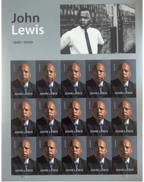 2023 john lewis  Forever stamps 6 sheets total 90pcs