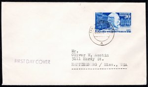 GER SC #669 1949 75th Anniversary of UPU FDC 10-09-1949