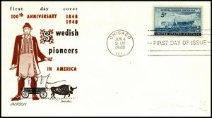 Scott 958 - 3 Cents Swedish Pioneers - Jackson FDC Addressed Planty 958-11