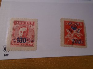 Korea  #  127-28  used