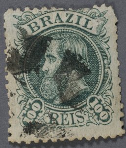 Brazil #83 Used VG Good Olive Green Color Geometric Cancel? Type I