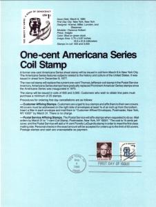 US SP392 Ink Well Coil 1811 Souvenir Page FDC