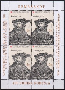 Croatia 2006 Art Paintings Rembrandt Mi.755 Sheet MNH