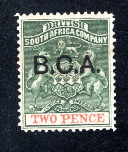 British Central Africa, Scott #2, VF, Unused, CV $13.00  ..... 0800003