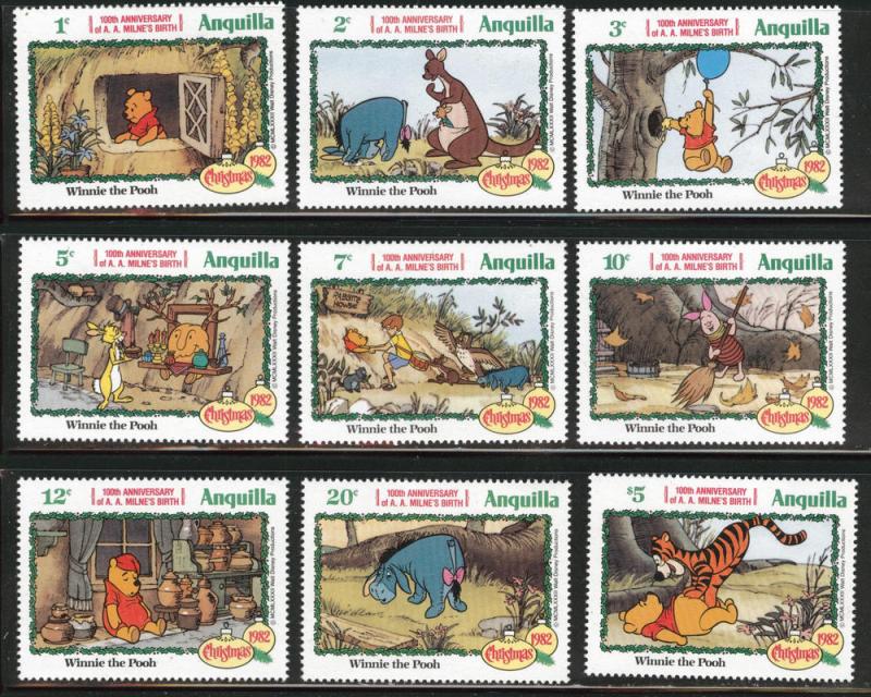 ANGUILLA Scott 511-519 MNH** Disney set $13.90