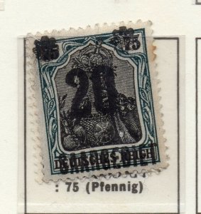 Saarland Germany 1921 Issue Fine Mint Hinged 20pf. Surcharged Optd [SKU]]