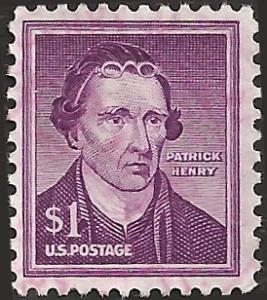 # 1052a USED DRY PRINT PATRICK HENRY