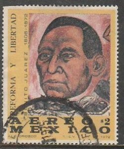 MEXICO C405 Benito Juarez Death Centennial. Used. VF. (1478)