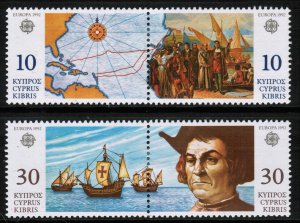 CYPRUS- UMM - CEPT - SHIPS - 1992 DISCOVERY OF AMERICA COLOMBUS