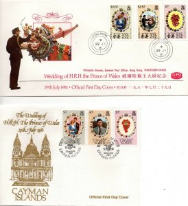 1981 Royal Wedding collection of 28 Commonwealth First Day Covers