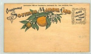 USA California Vintage Orangewood Postcard *San Gabriel Mission Est.1771* CG122