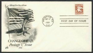 #1948 'C' Eagle, Art Craft-Addressed FDC **ANY 4=FREE SHIPPING**