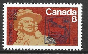 Canada 561ii: 8c Frontenac and Fort Saint-Louis, Quebec, MH, VF