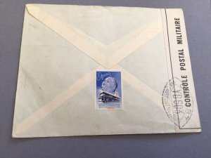 Morocco 1935 military censor to Switzerland Zurich  postal cover Ref 62577 