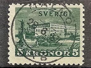 SWEDEN  229 USED 1931 5K ROYAL PALACE,STOCKHOLM