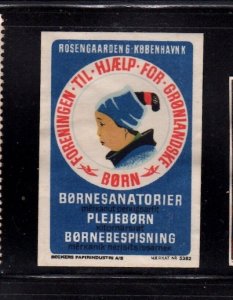 Danish Charity Stamp- Association to Help Greenlanders, Children's Sanatorium