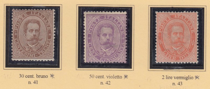 Italy Regno - Extended Collection Umberto I - cv 5500$ - Part 1 - 1879-1890