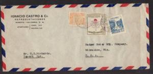 Columbia to Milwaukee WI Airmail  # 10 Cover