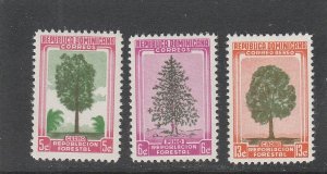 Dominican Republic  Scott#  471-472, C96  MH  (1956 Reforestation Program)