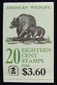 USA, Scott BK137, Booklet of 20 American Wildlife stamps