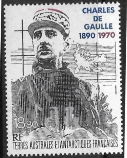 FRENCH SOUTHERN & ANTARCTIC TERRITORIES SG282 1991 CHARLES DE GAULLE MNH