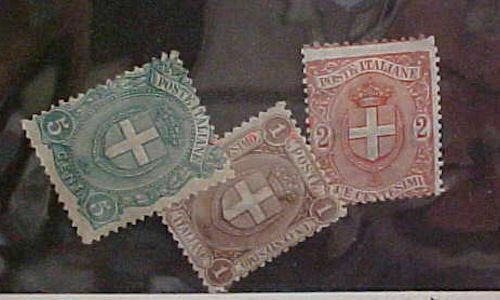 ITALY STAMP #73,74,75 MINT LIGHT HINGED cat.$55.00