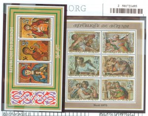 Burundi #B67c/B76a  Souvenir Sheet