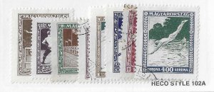 Hungary Sc #B80-87 set of 8 used VF