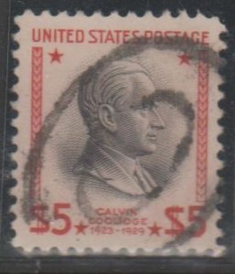 U.S. Scott #834 Coolidge Stamp - Used Single