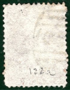 NEW ZEALAND QV Classic CHALON Stamp SG.122a 6d Brown (1867) Used c£50- PIBLUE55