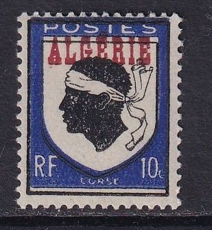 Algeria  #208  MH  1947  overprint 10c