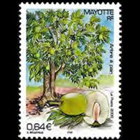 MAYOTTE 2005 - Scott# 213 Breadfruit Set of 1 NH