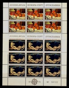 Yugoslavia Sc 1252-3 NH issue of 1975 - Europa