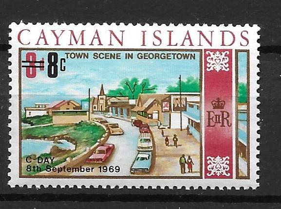 Cayman Islands 234 8c on 3d single MNH