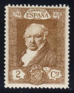 Spain #387 Francisco de Goya, Unused (0.20)
