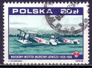 Poland. 1988. 3164. Medical aviation. USED.