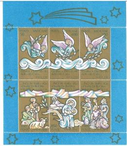 VATICAN 1988 - CHRISTMAS ANGELS MINI SHEET - MINT NH