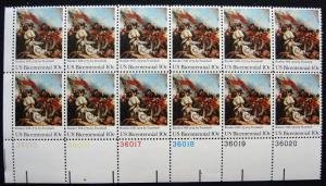 U.S.#1564 Battle of Bunker Hill 10c Plate Block of 4, MNH.