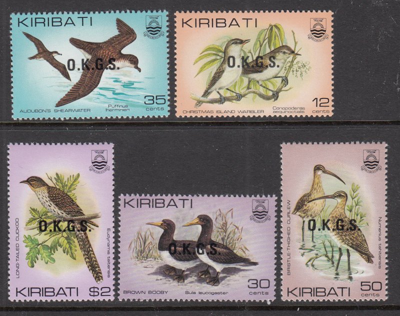 Kiribati O16-O20 Birds MNH VF
