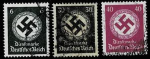 Germany 1934,Sc.#O83 and more used, singles, Swastika
